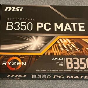 MSI B350 PC MATE AM4 AMD Motherboard